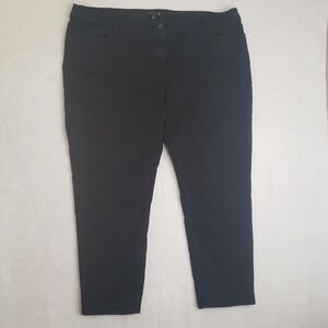 Ryan Wylde Stretch Casual Black Jeans‎ Pants Button Back Pockets Womens 22